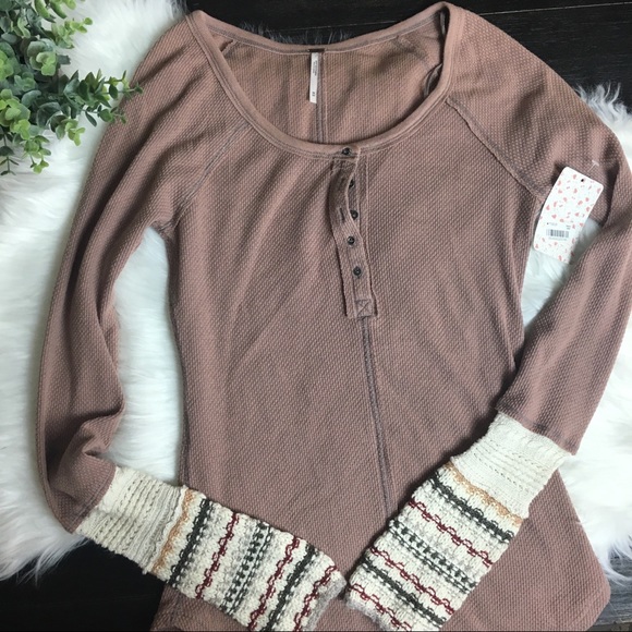 Free People Tops - NEW Free People ski lodge thermal Sz M